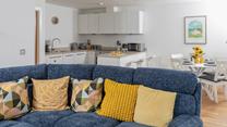 Sink into the plush sofa and relax and unwind.