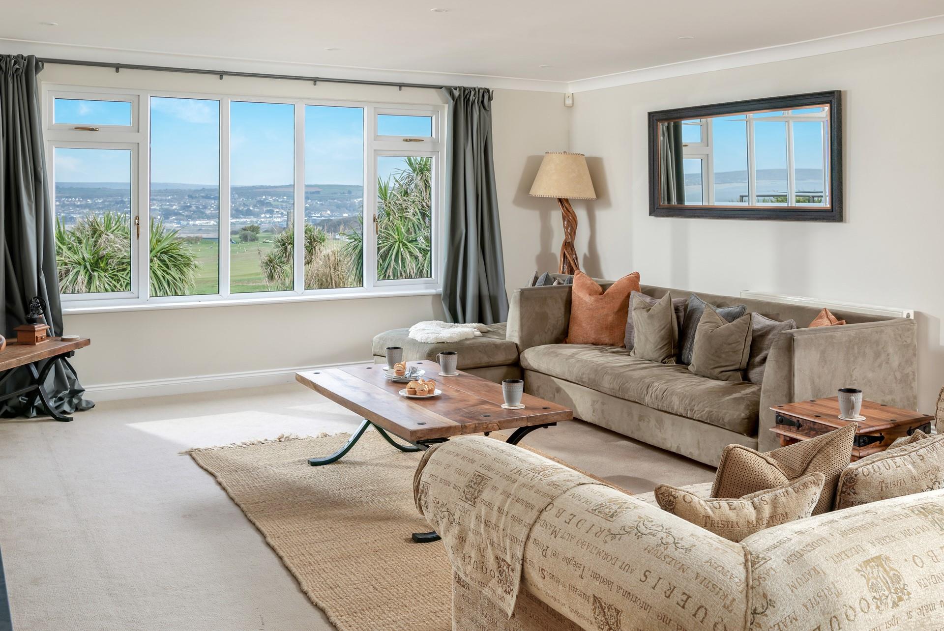 Put your feet up in the sitting room with a cuppa.