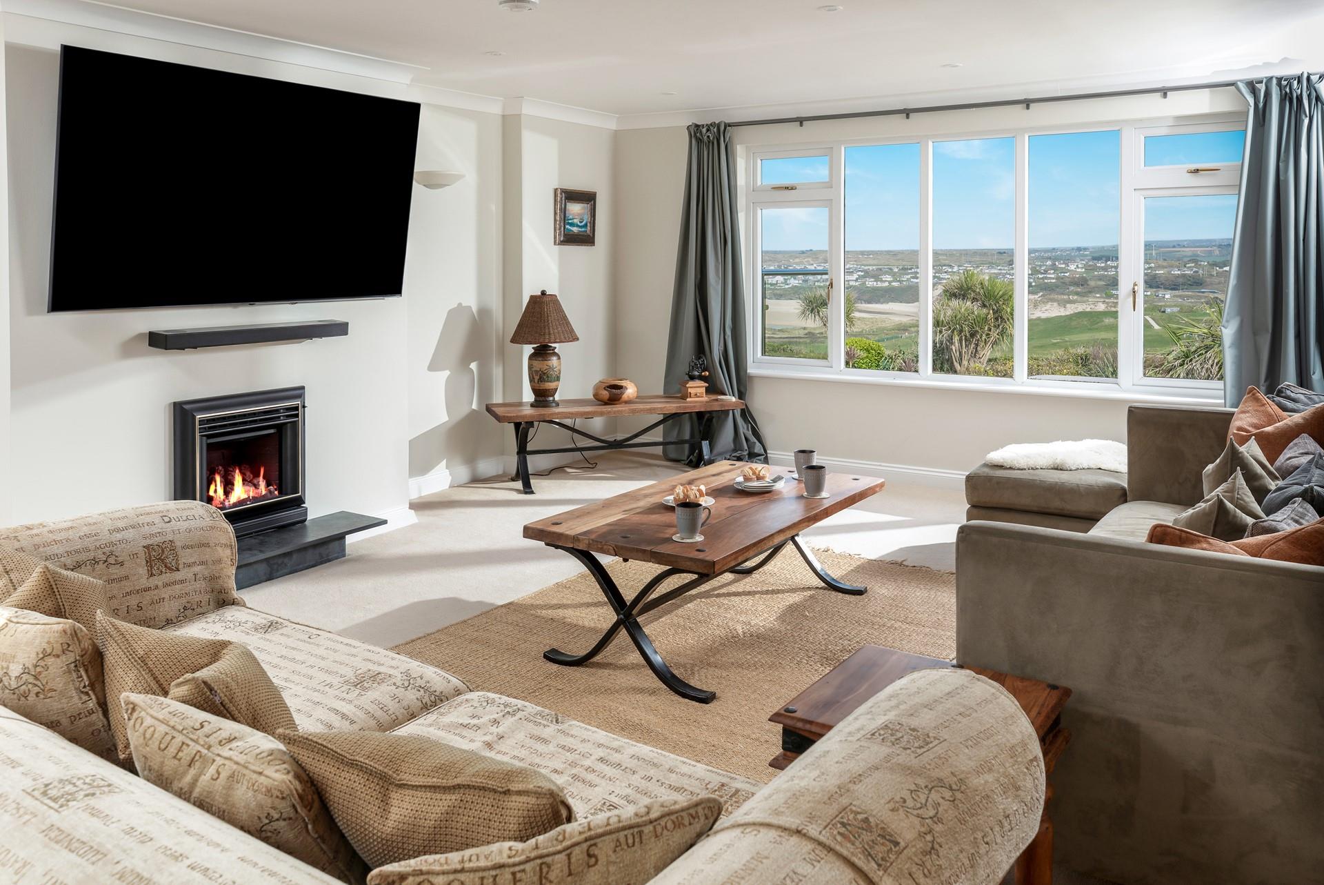 Gather the family in the sitting room for a film night.