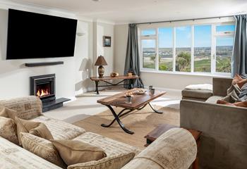 Gather the family in the sitting room for a film night.