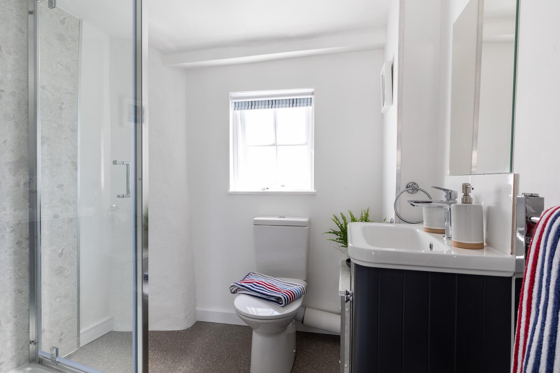 Start the day with an invigorating shower.