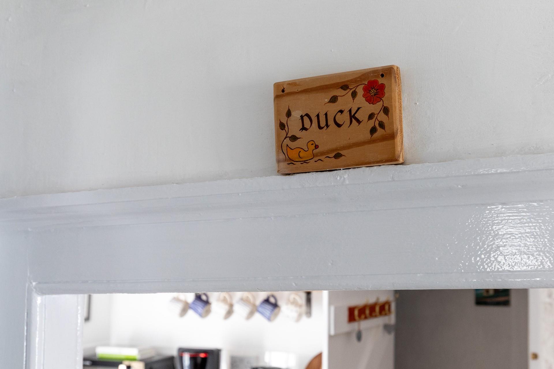 Mind your head! The cottage features low ceilings and sloping floors, adding to the character.