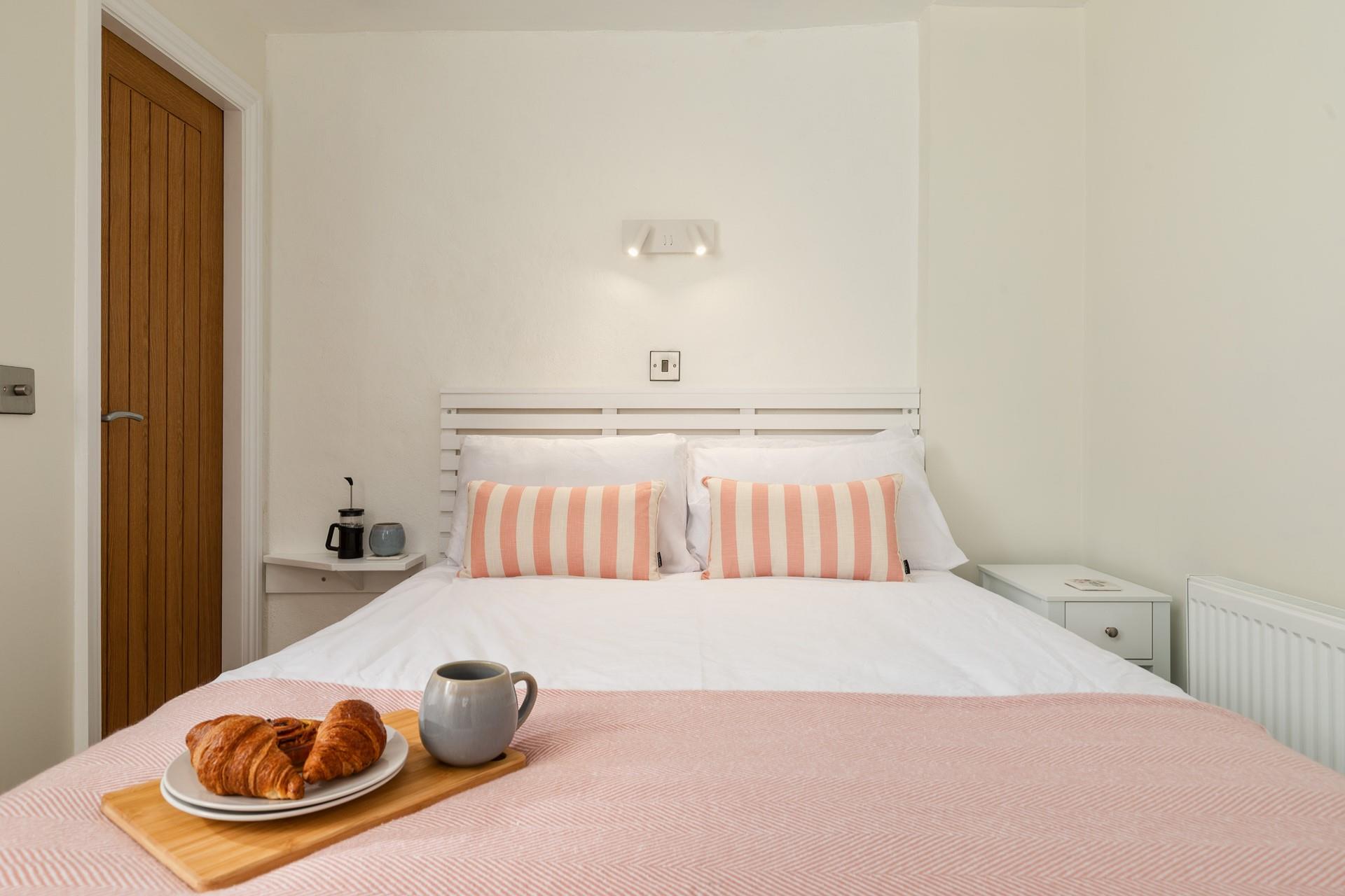 Tuck into coffee and pastries to start the day.