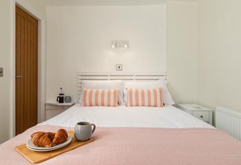 Tuck into coffee and pastries to start the day.
