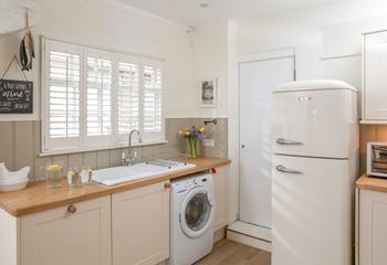 Rustle up a delicious meal in the fully equipped kitchen.