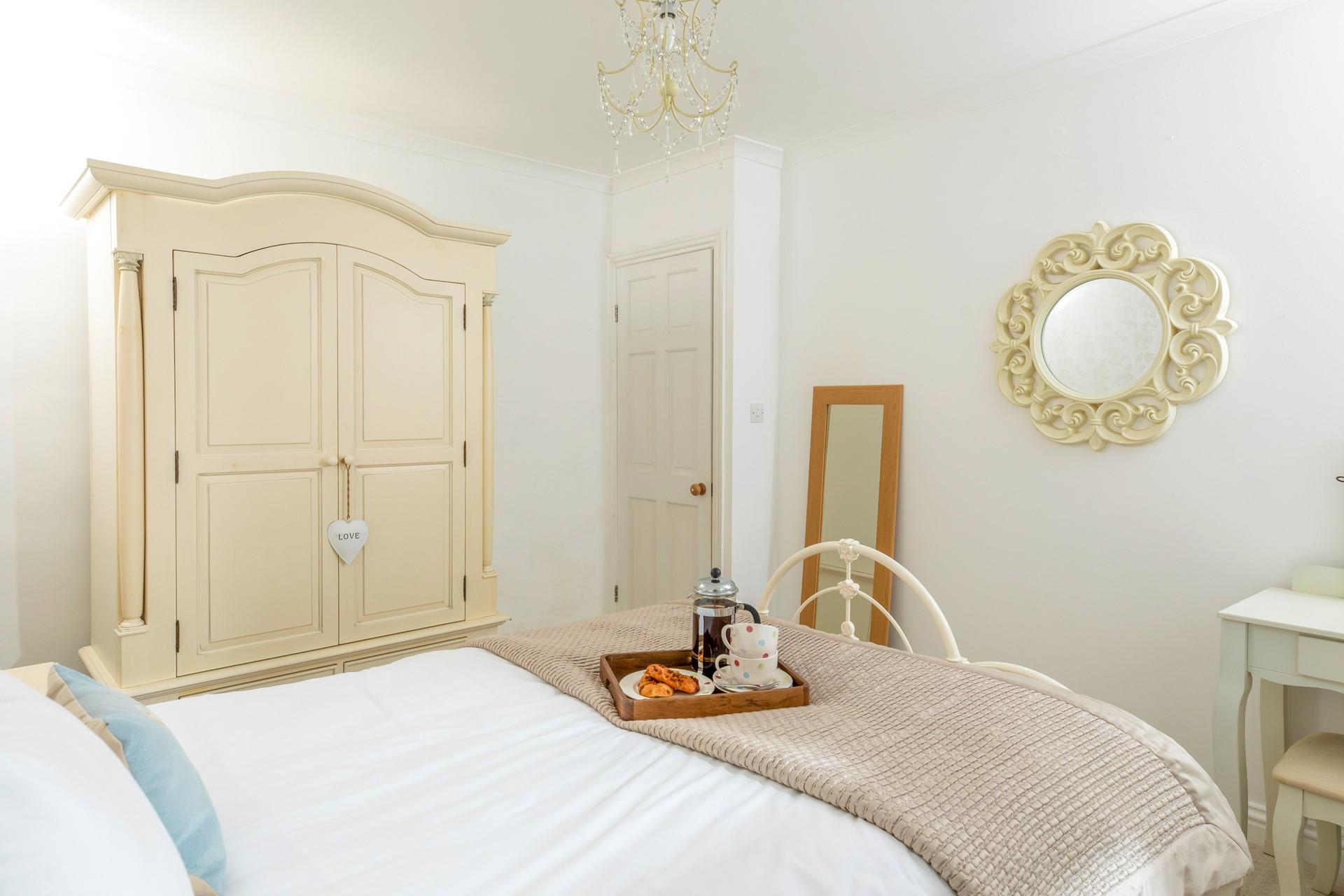 Tuck into the comfortable bed and drift off to sleep.