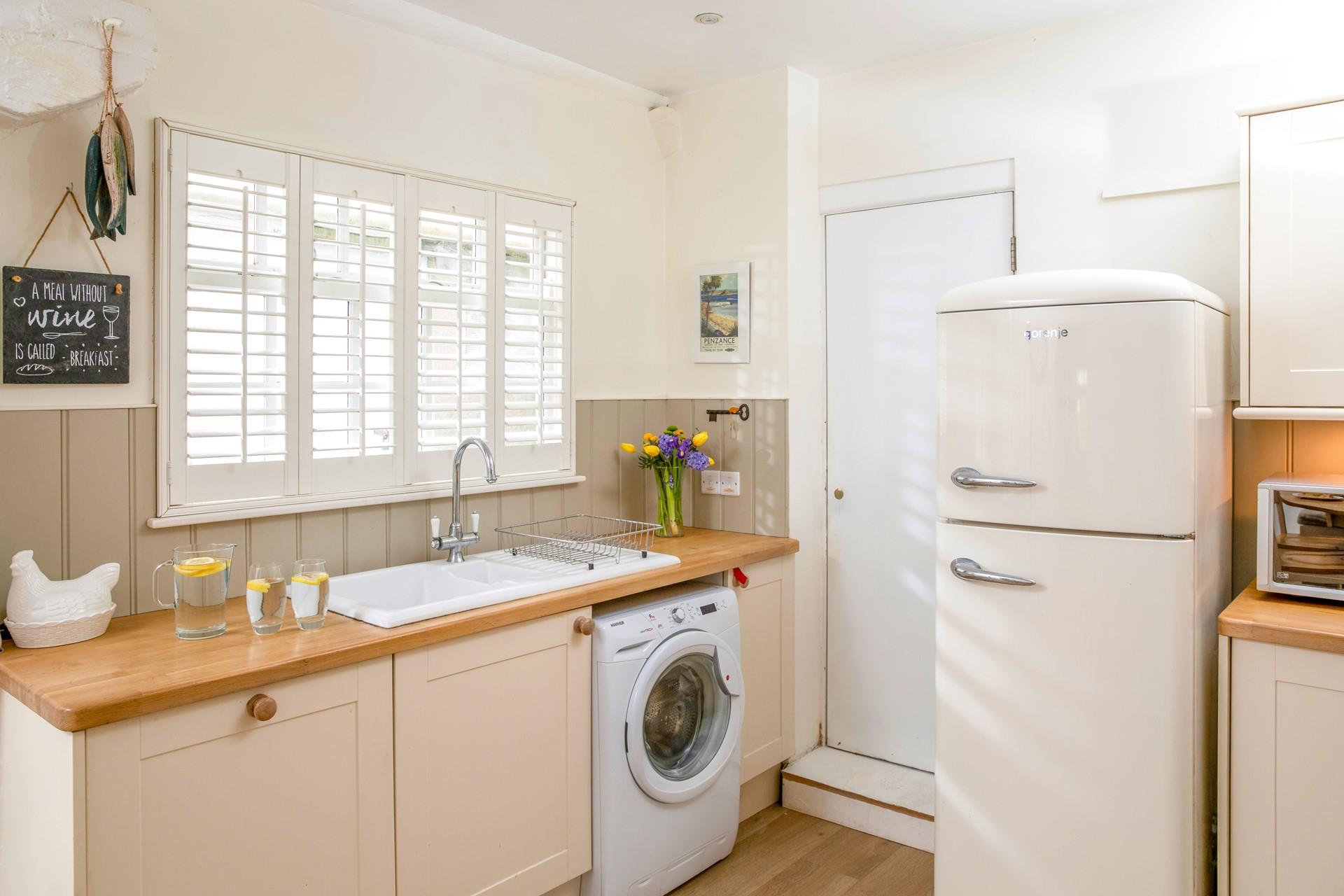 Rustle up a delicious meal in the fully equipped kitchen.