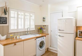 Rustle up a delicious meal in the fully equipped kitchen.