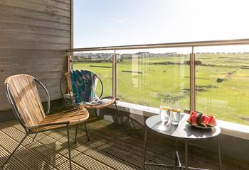 Newquay's popular surfing beach is a short stroll away!