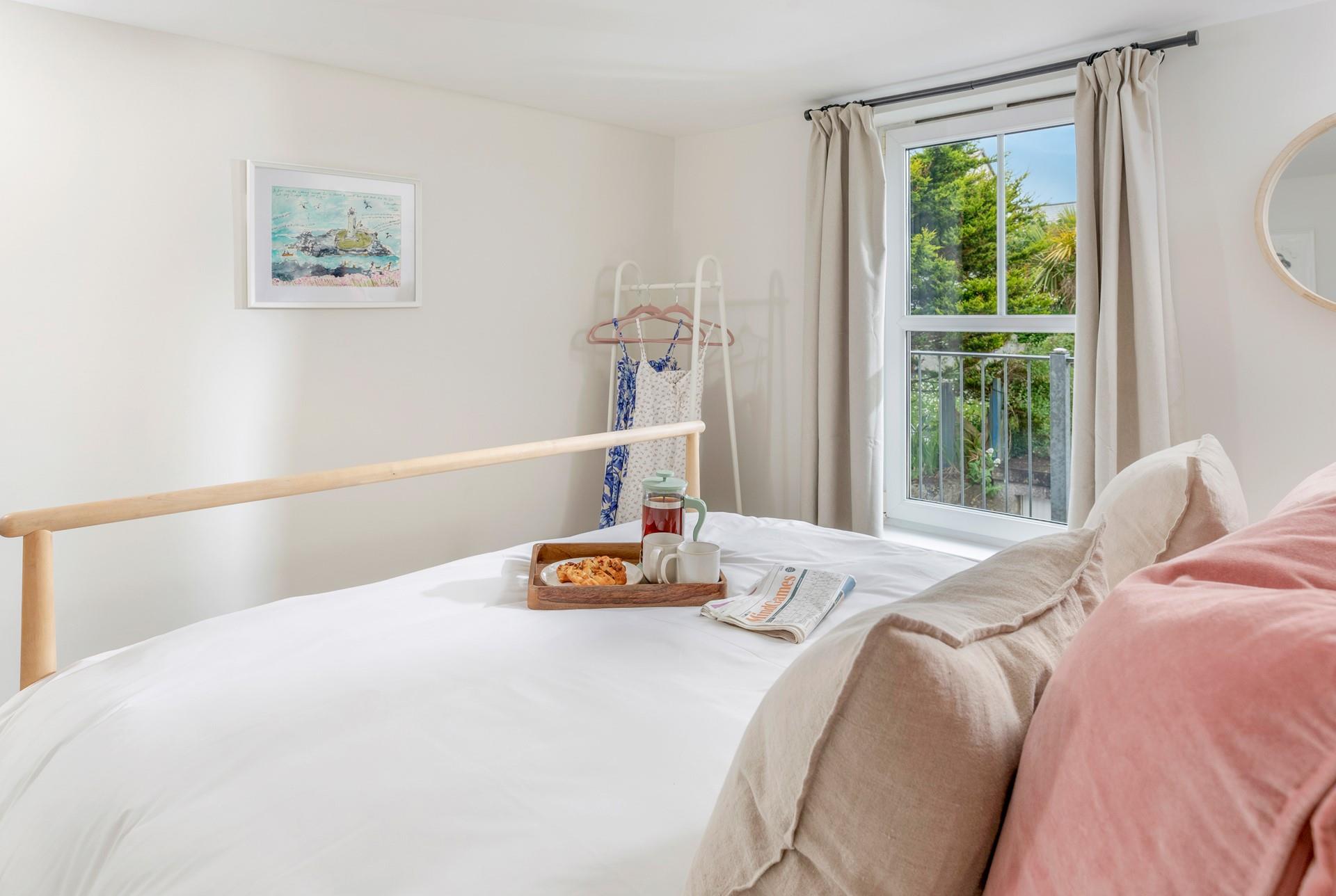 Tuck into the comfortable bed each evening.