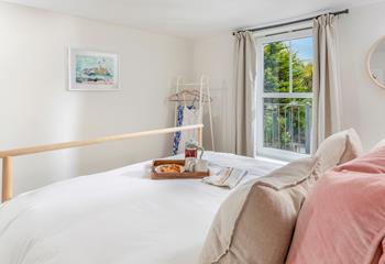 Tuck into the comfortable bed each evening.