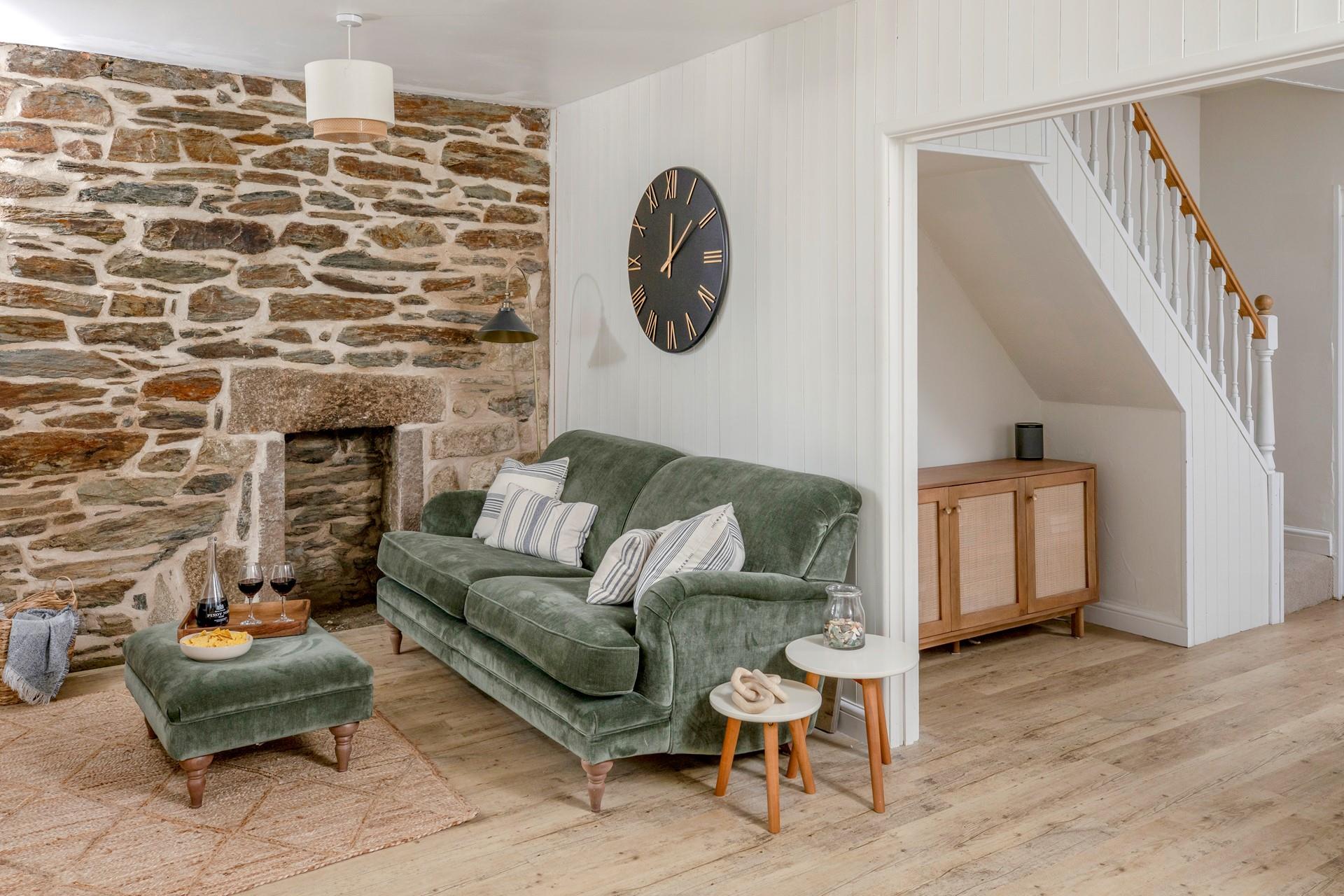 Sink into the comfortable sofas with a glass of wine and nibbles.