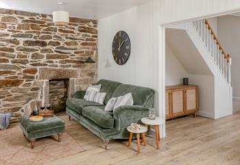 Sink into the comfortable sofas with a glass of wine and nibbles.