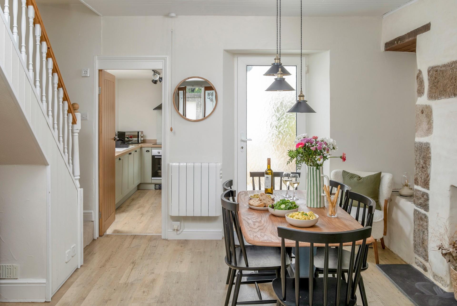 Stylish decor blends with classic cottage features.