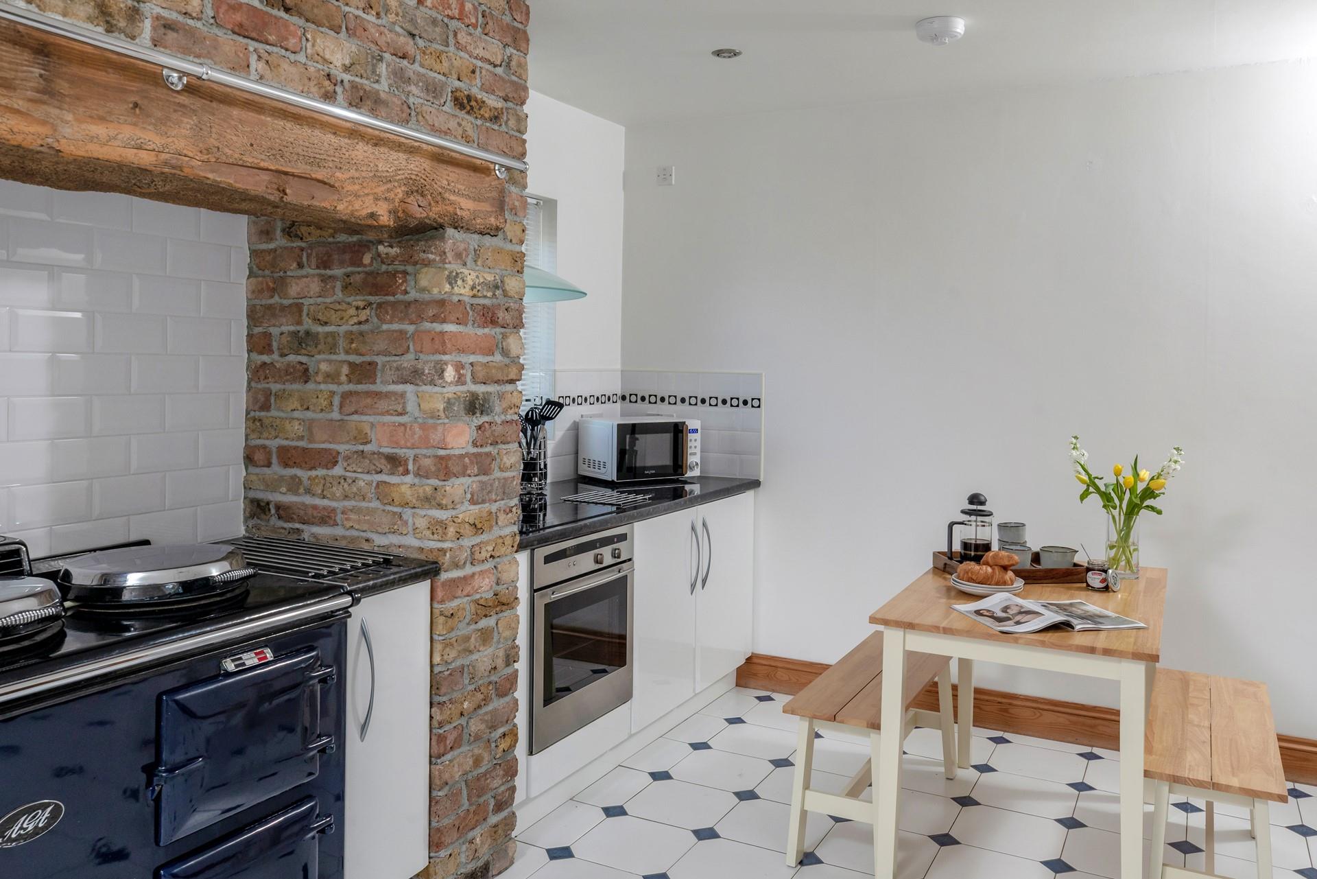 Cook up a storm in the well-equipped kitchen.