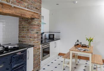 Cook up a storm in the well-equipped kitchen.