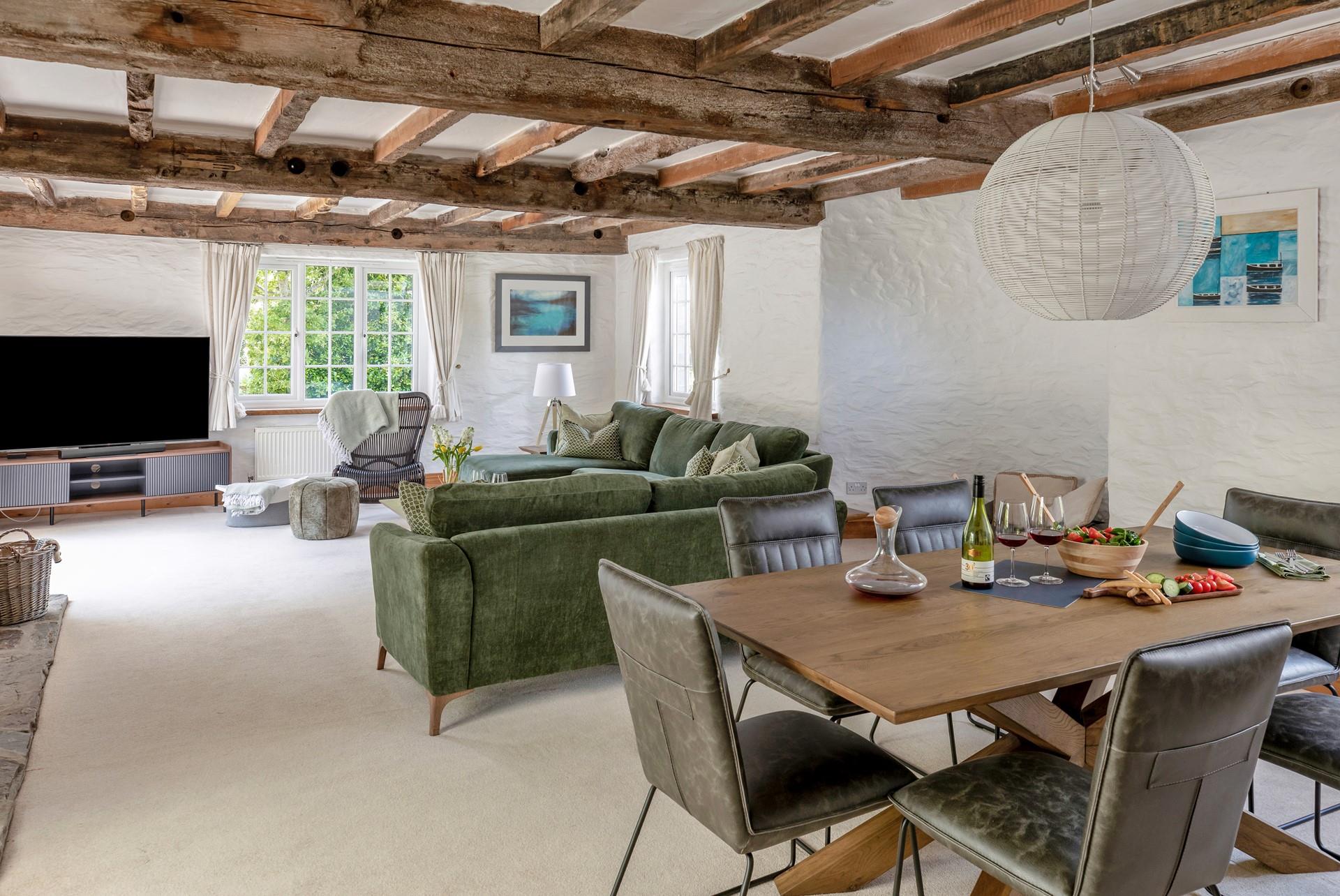 The large open plan living space is ideal for entertaining.