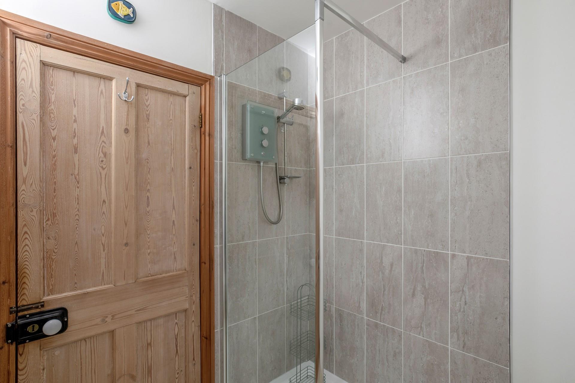 Get ready for the day in the family bathroom.