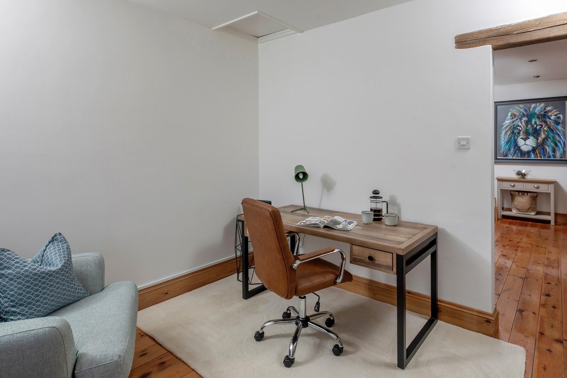 The study is ideal for catching up on emails.