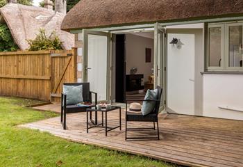Relax and enjoy the sounds of the countryside surroundings.