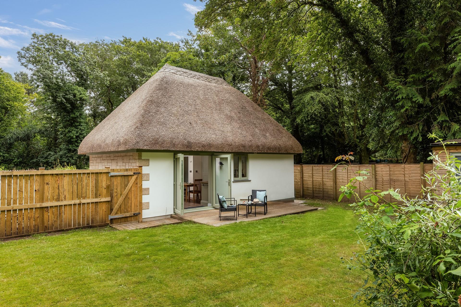 The Shed is a charming retreat on the edge of Tehidy Woods.