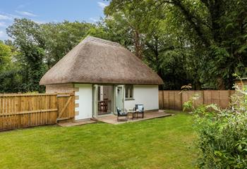 The Shed is a charming retreat on the edge of Tehidy Woods.