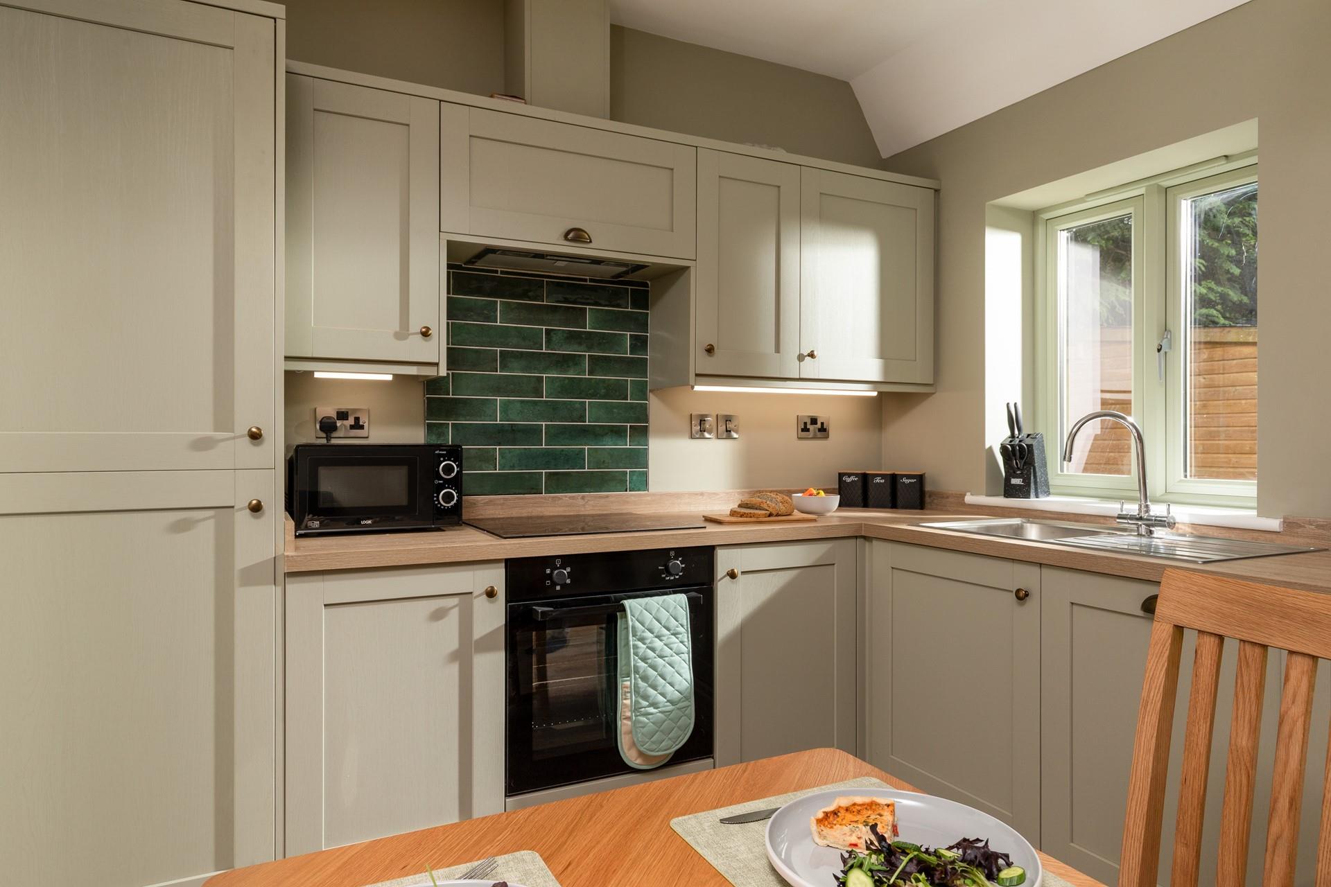 There's plenty of space for two to cook, dine and relax!