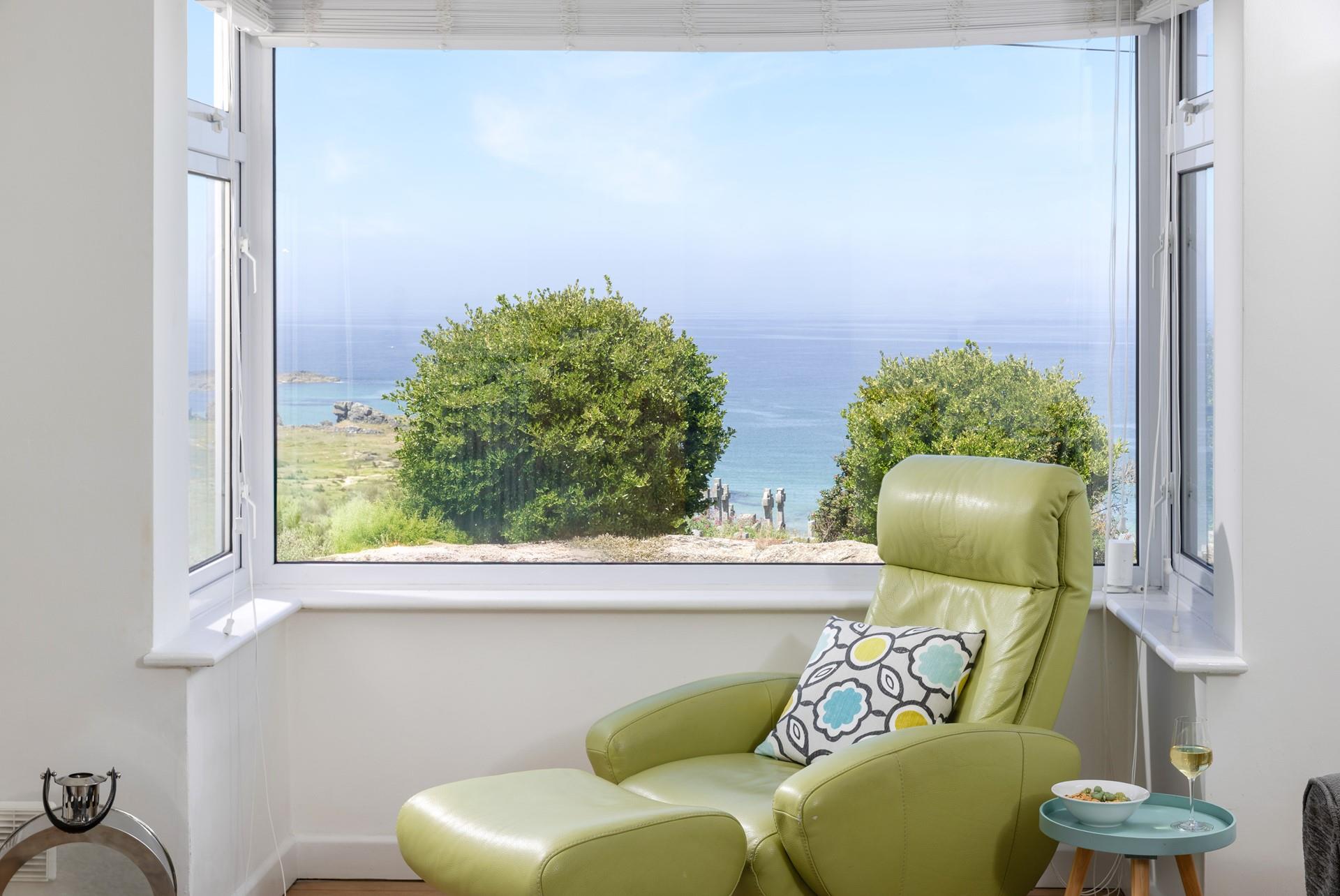 Pour yourself a glass of something cold to enjoy with a view.