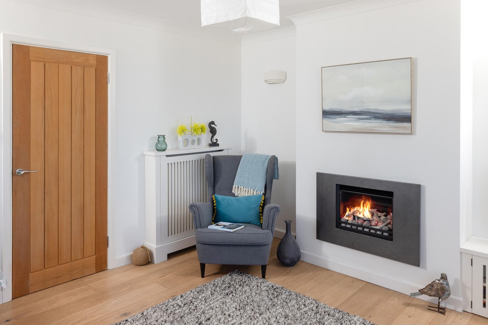 Snuggle up in the evenings in the cosy sitting room.