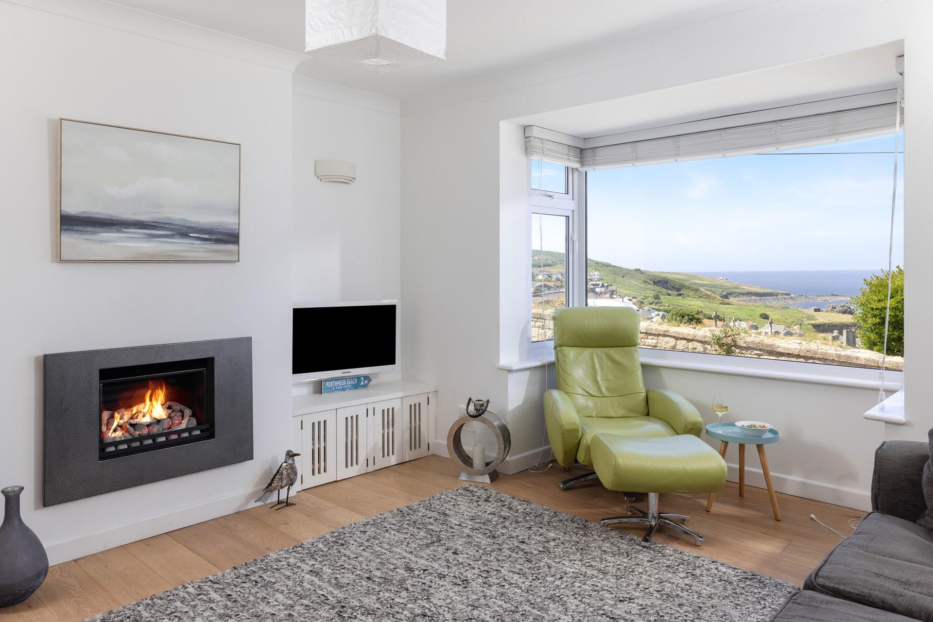 Beautiful far-reaching sea views await at Trerice.