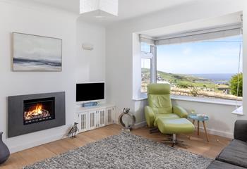 Beautiful far-reaching sea views await at Trerice.