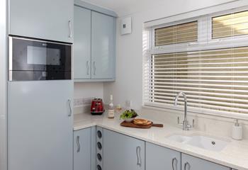 Rustle up hearty meals for the whole family in the modern kitchen.