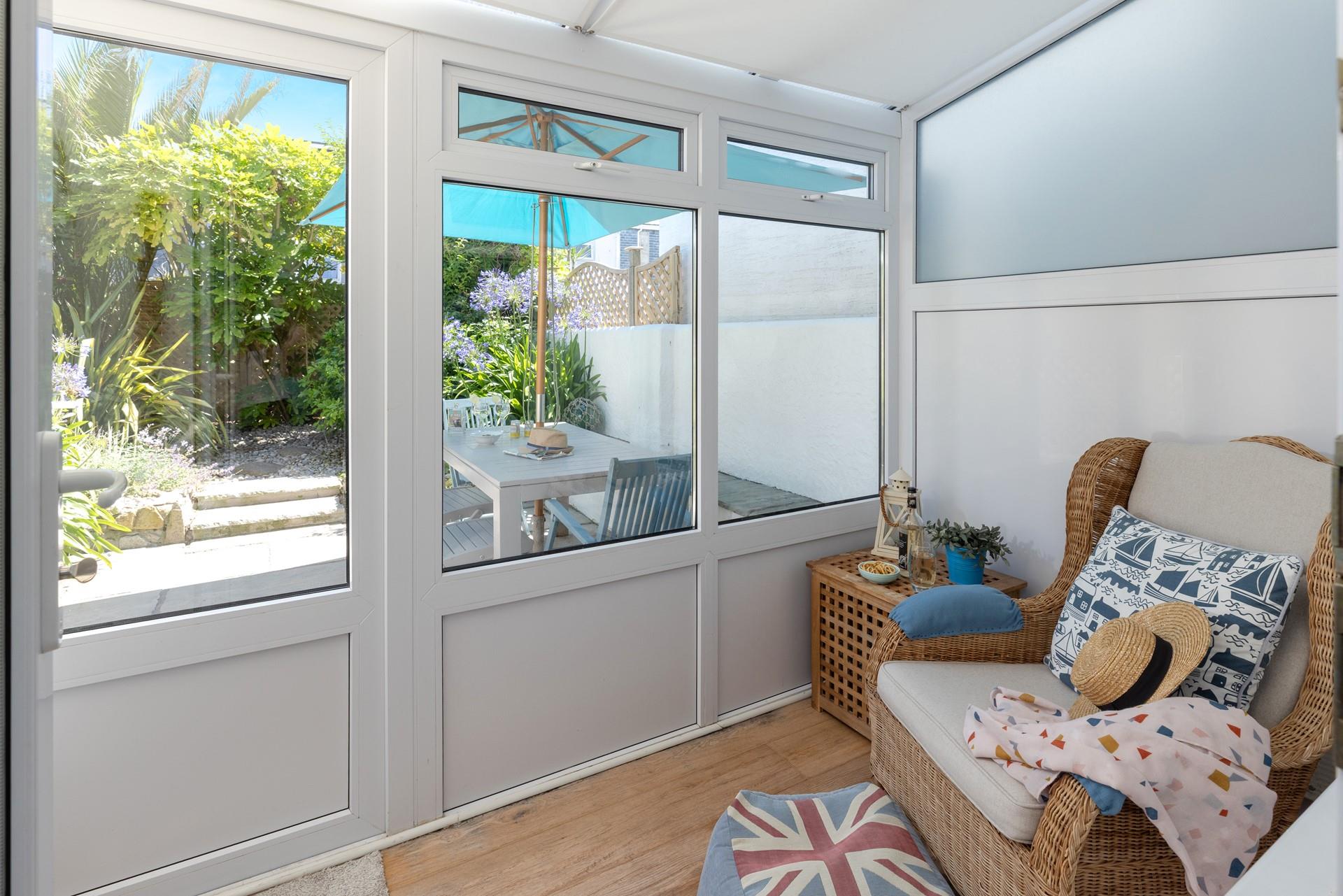 Take some nibbles out to the sunny garden.