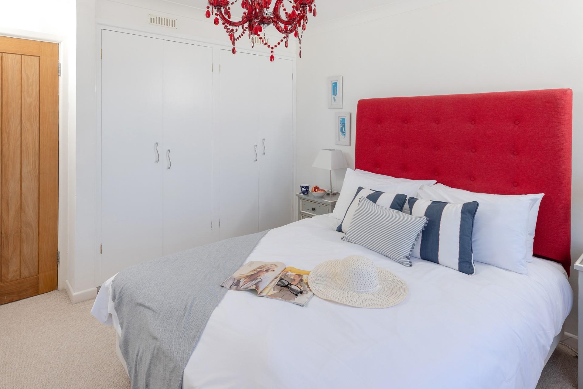 Drift off to sleep in the spacious bed.