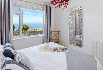 Open the curtains to the beautiful ocean.