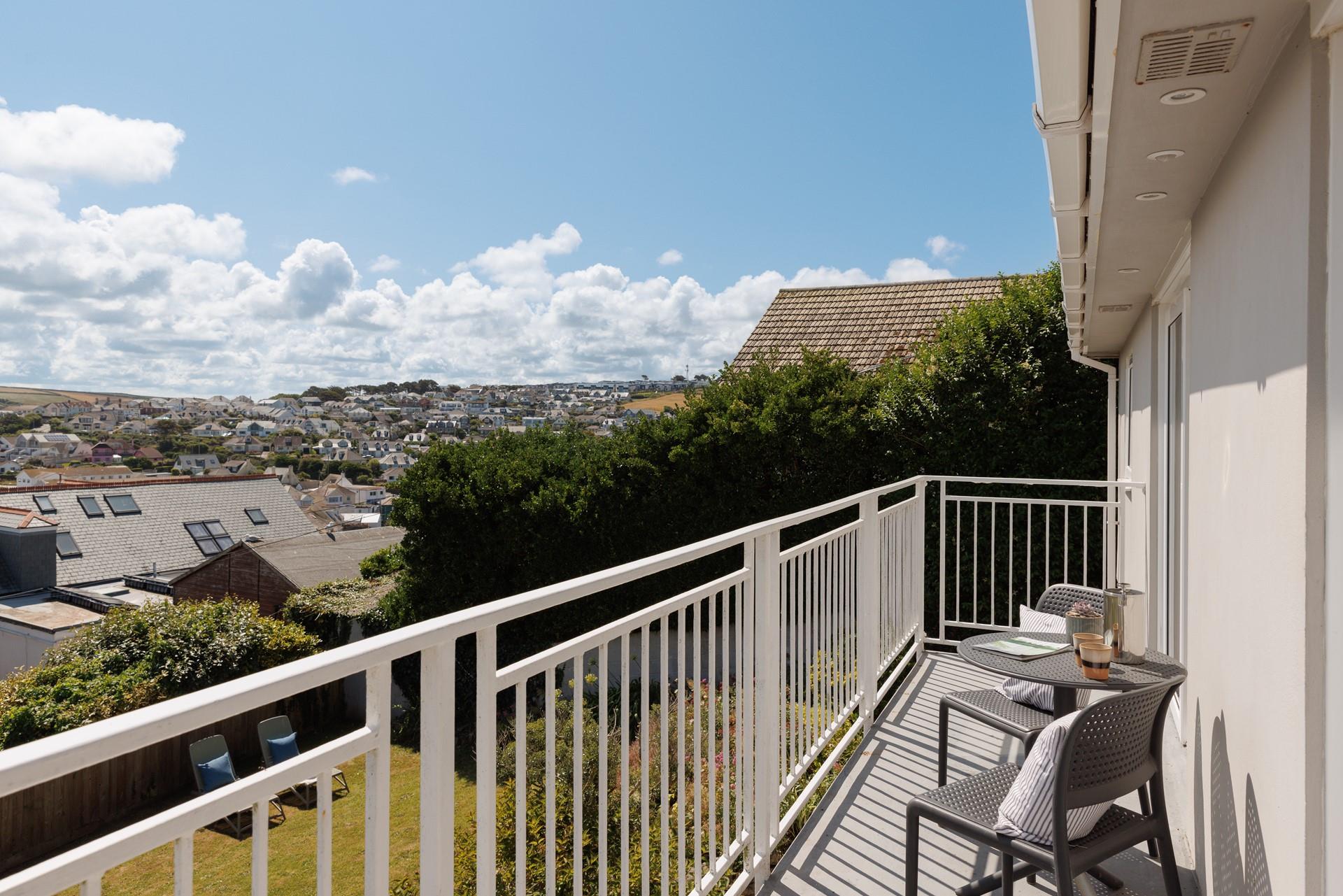 Sit on the balcony and sip the first coffee of the day.