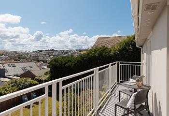 Sit on the balcony and sip the first coffee of the day.