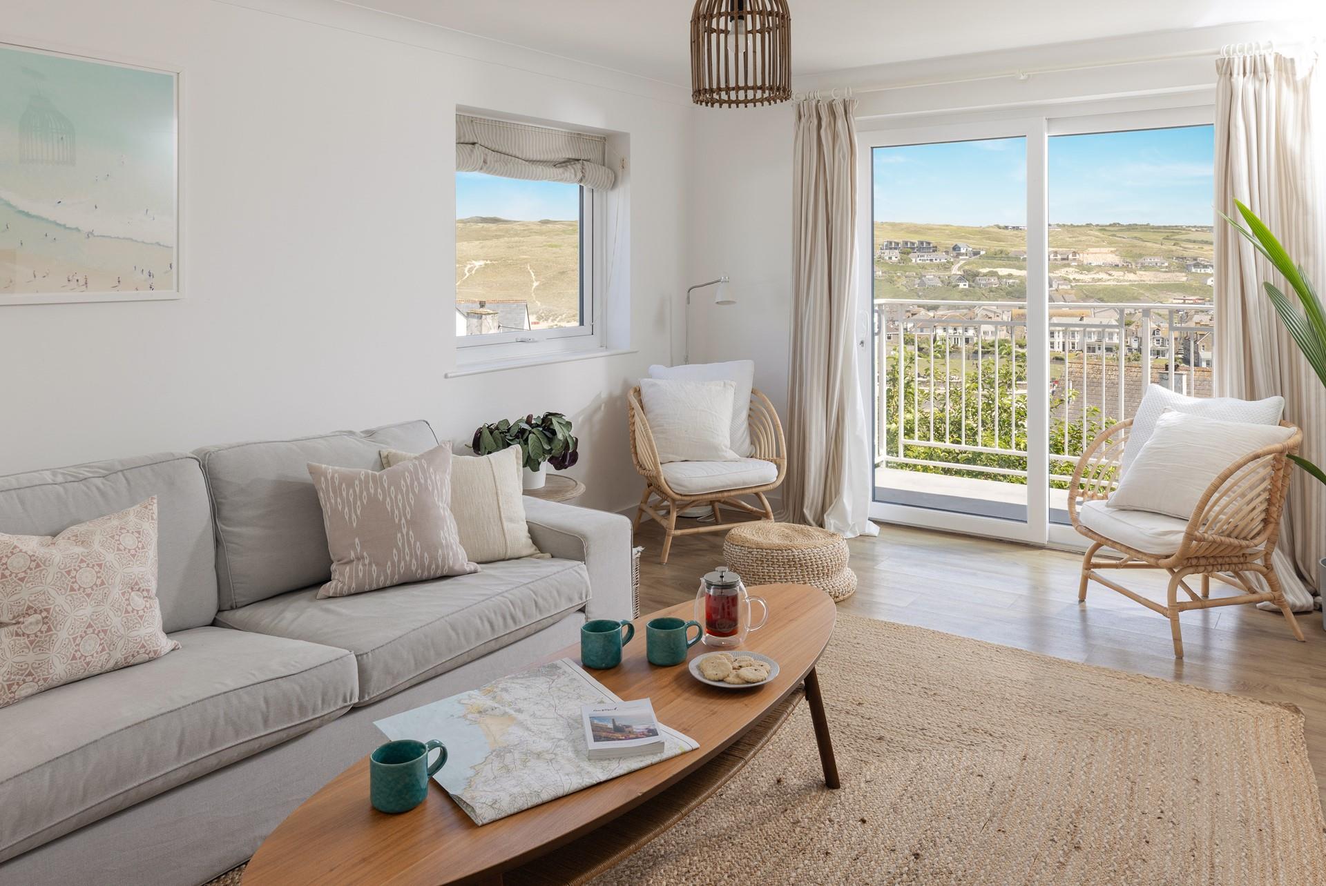 The Nest is decorated with a modern and coastal theme, providing the ideal base.