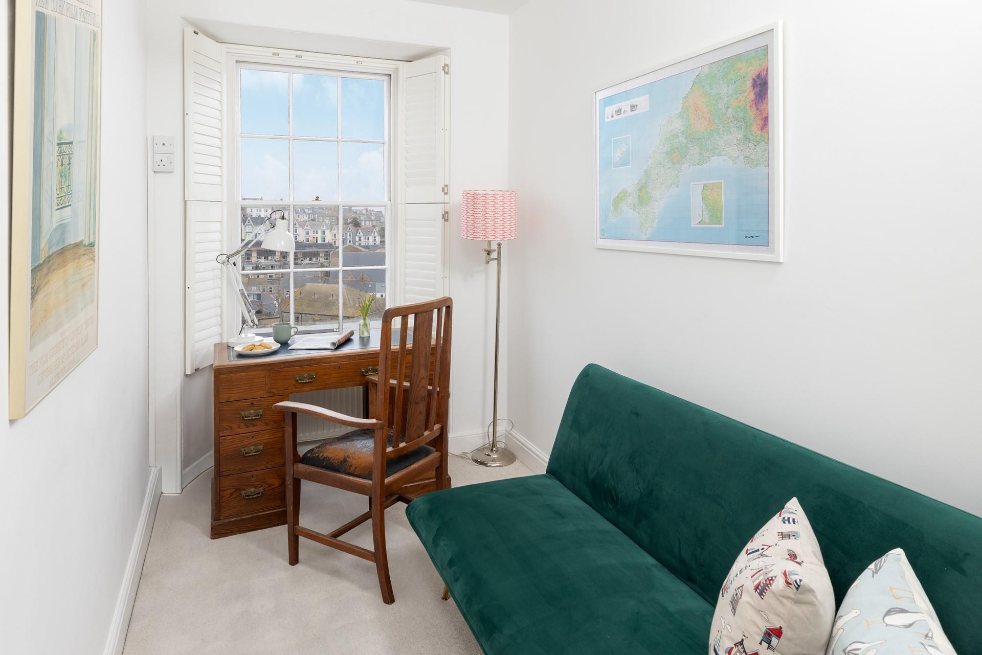 A cosy corner ideal for catching up on your holiday read!