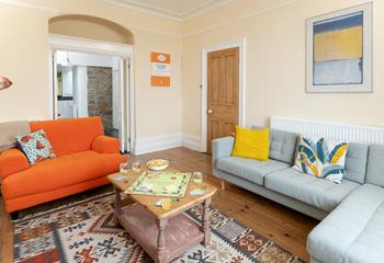 Light and bright with modern artwork, it's a welcoming retreat.