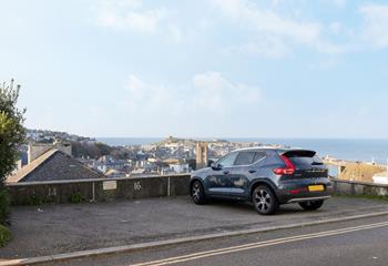 Even the parking space comes with a sea view!