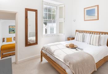 Bedroom 2 has an adjoining single bedroom, perfect for families!