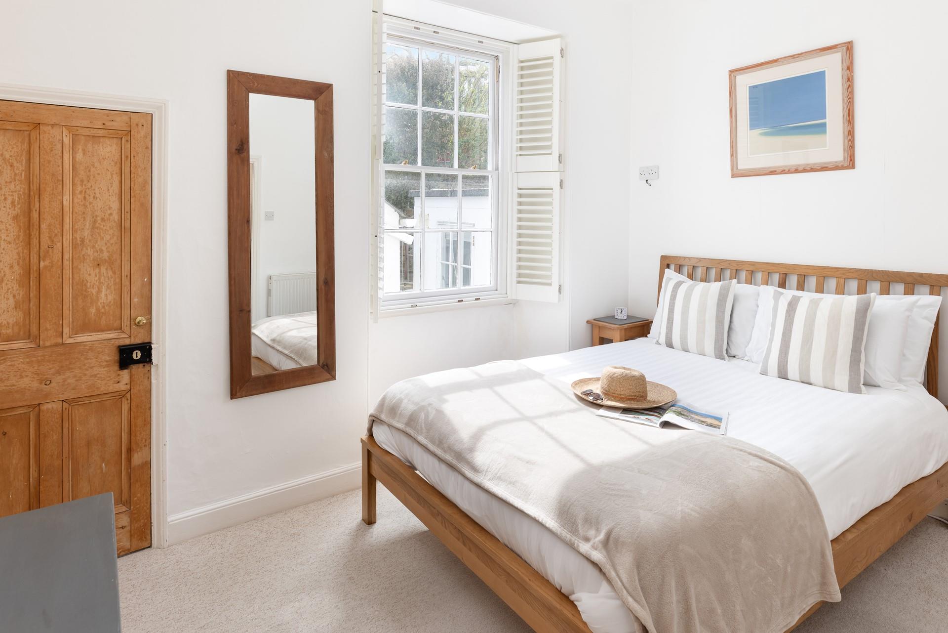 All bedrooms are decorated in calming hues.