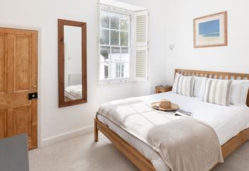 All bedrooms are decorated in calming hues.