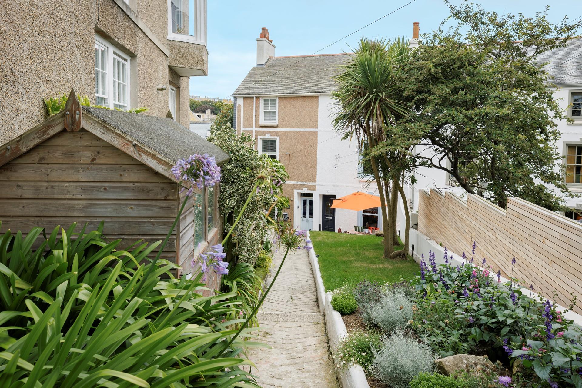 Your furry friend will enjoy the garden!