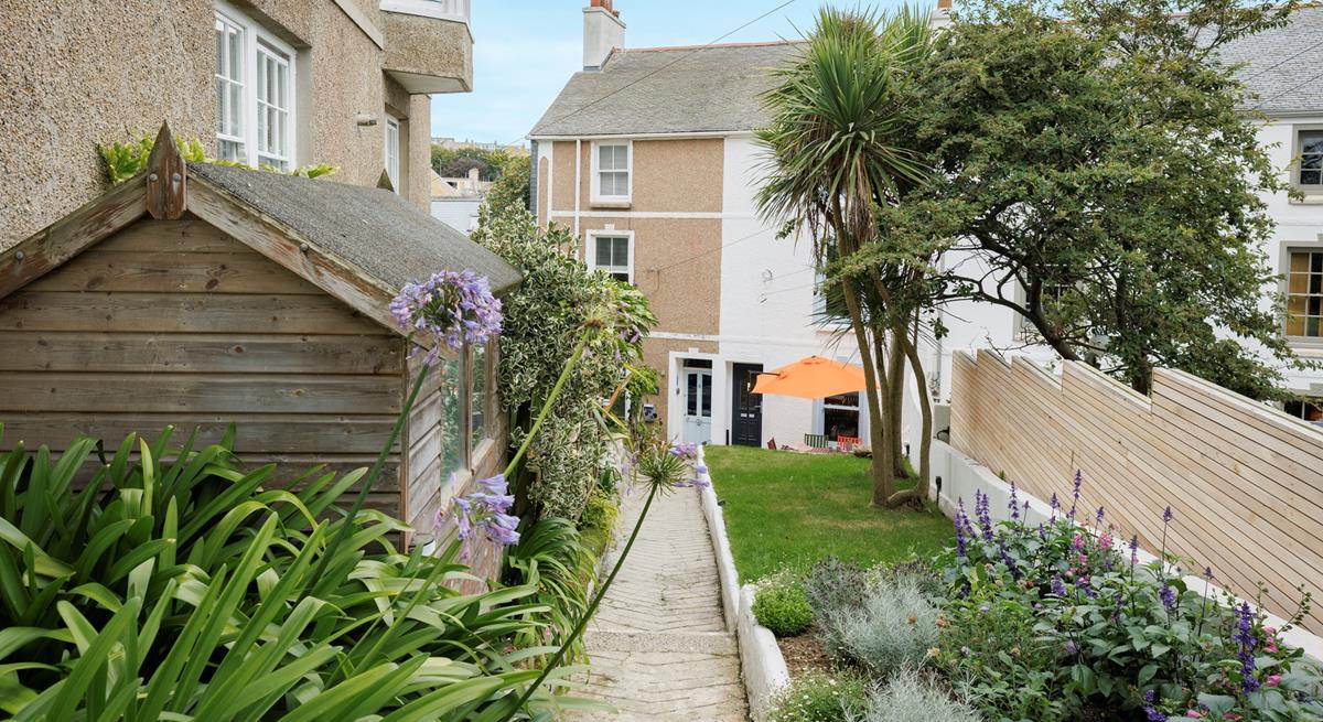 Your furry friend will enjoy the garden!