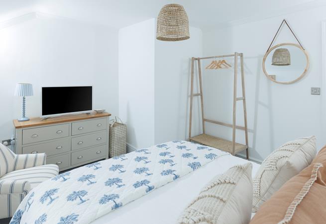 Wake up in the soft sheets each morning and decide on the day's plans.