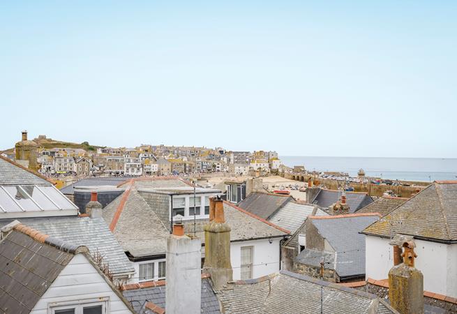 Enjoy views right across to the harbour.