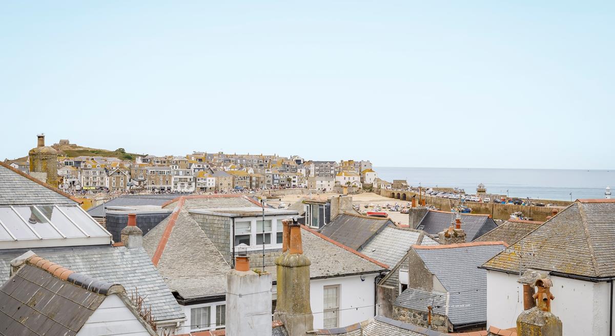 Enjoy views right across to the harbour.