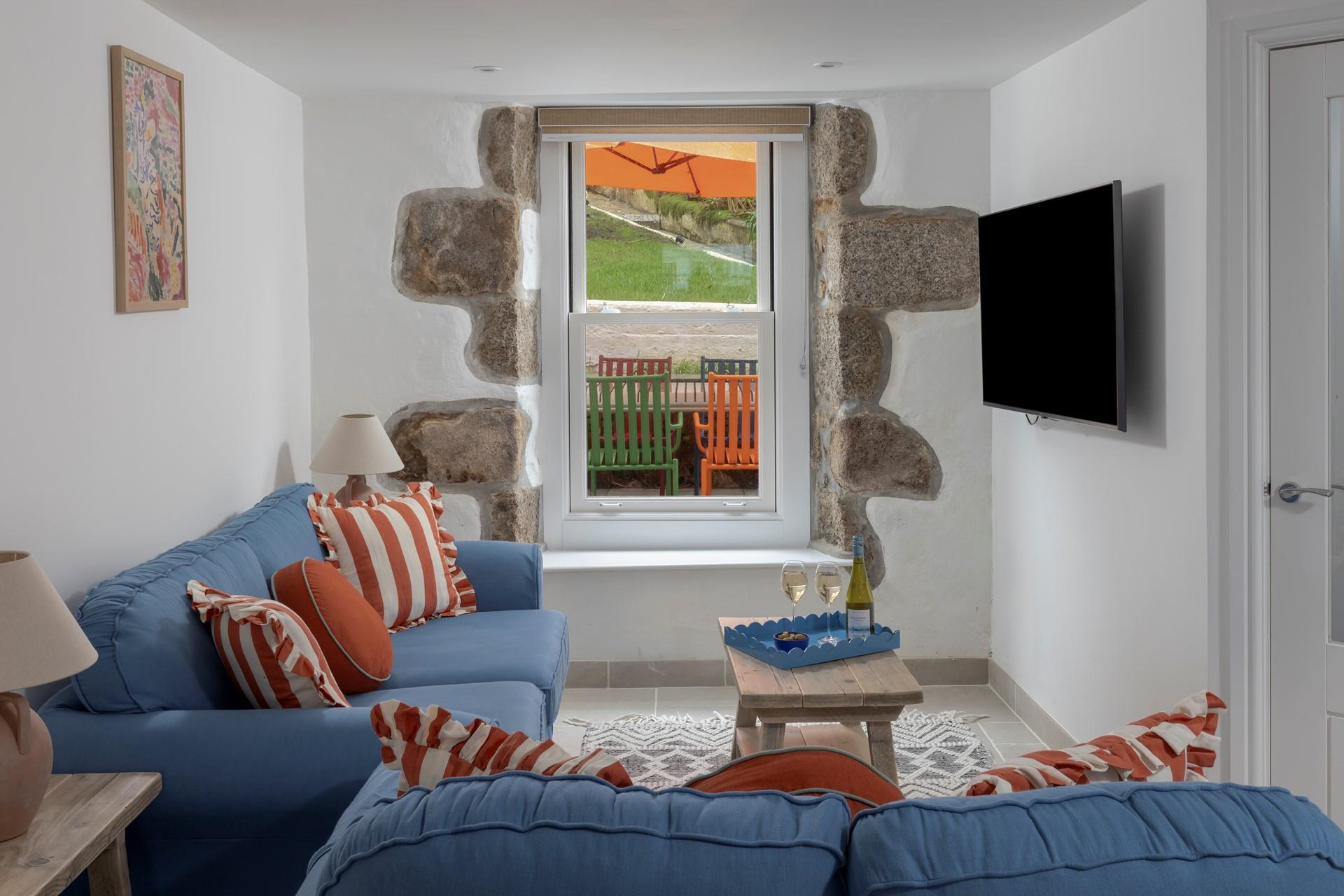 Sink into the comfortable sofas and unwind after a day on the beach.